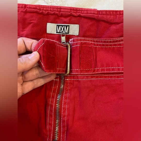 MXM Retro Red&White Carpenter Style Capris Size 24 - Picture 4 of 12